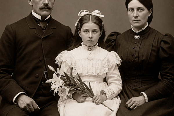 This 1901 studio portrait looks normal — until experts zoomed in on the child’s eyes
