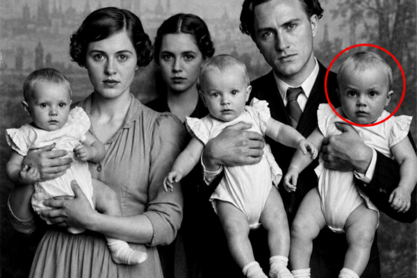 This 1904 family photo seemed ordinary — until the gaze of the third baby shocked everyone
