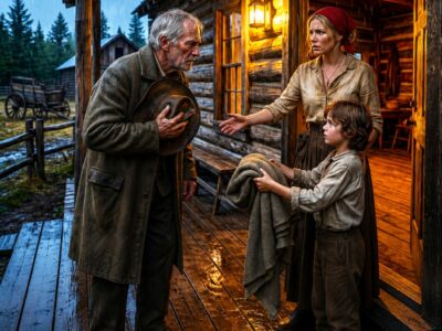 She Offered a Night of Shelter to an Exhausted Old Cowboy, but Nobody Expected Who Would Show Up at Sunrise