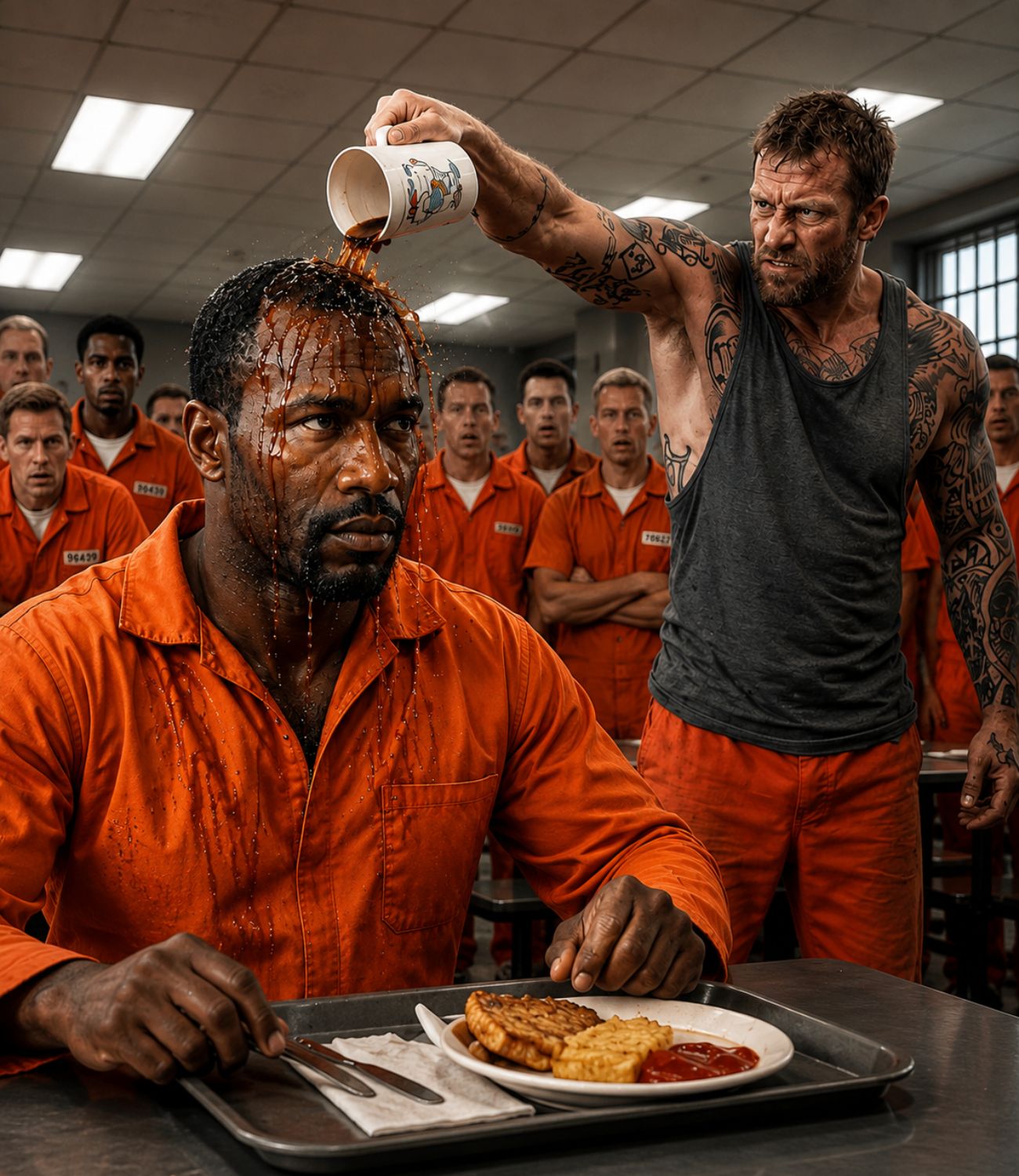 Prison Bully Dumps Coffee on New Black Inmate—Unaware He’s a Taekwondo Champion
