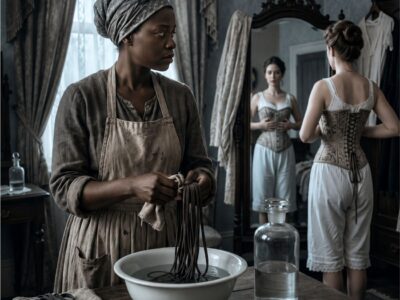 THE SEAMSTRESS SLAVE who soaked the Mistress’s Corset Laces in ACID The Burning Waist!