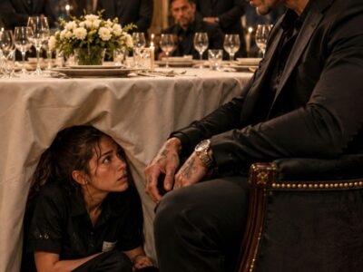 The Mafia Boss Found Me Hiding Under His Table at the Gala — Then He Refused to Let Me Leave