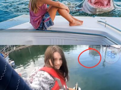 5.5-meter great white shark drags young tourist girl off boat!